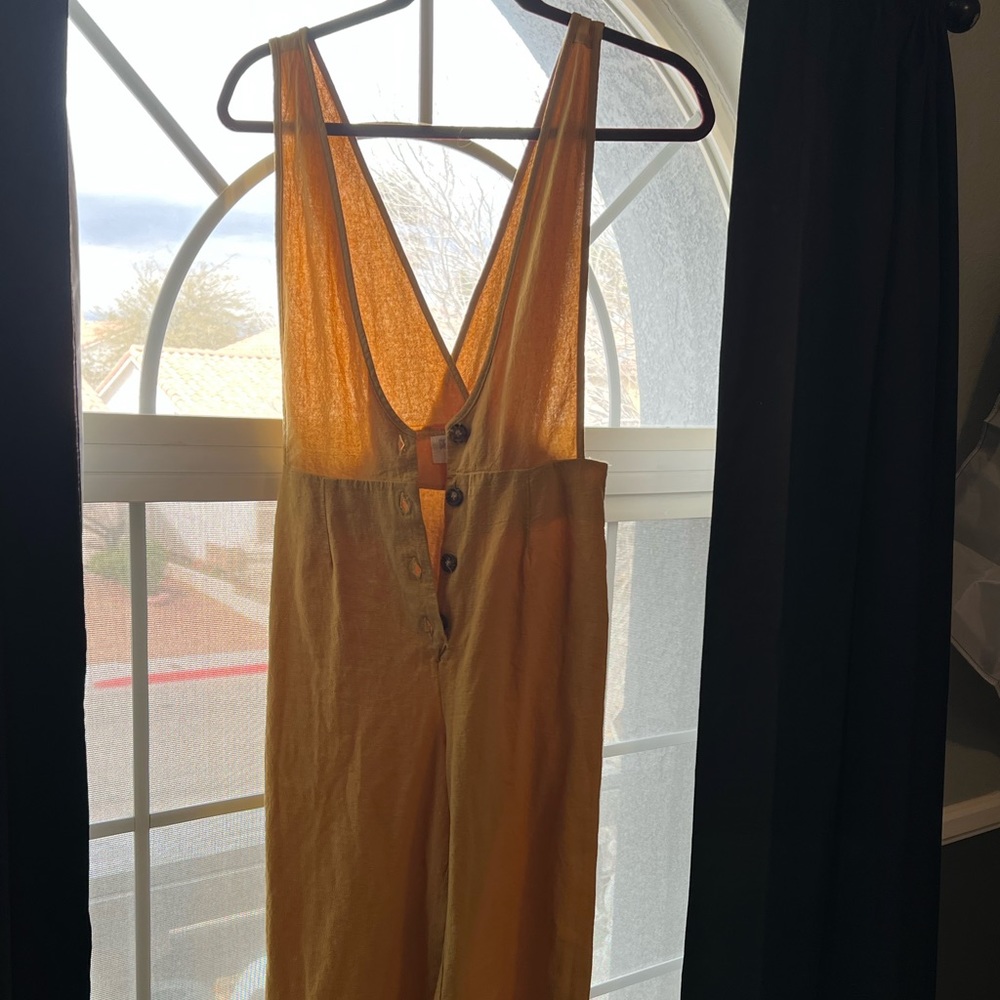 Yellow jump suit